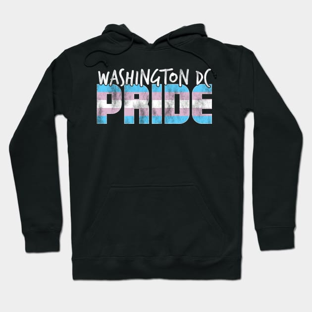 Washington DC Pride Transgender Flag Hoodie by wheedesign